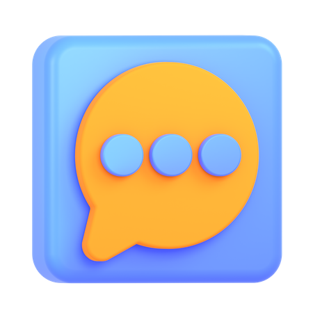 Chat  3D Icon