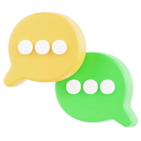 Chat  3D Icon