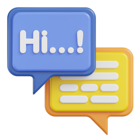 Chat  3D Icon