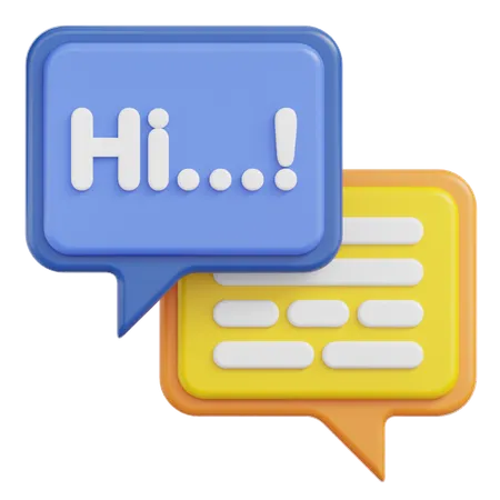 Chat  3D Icon