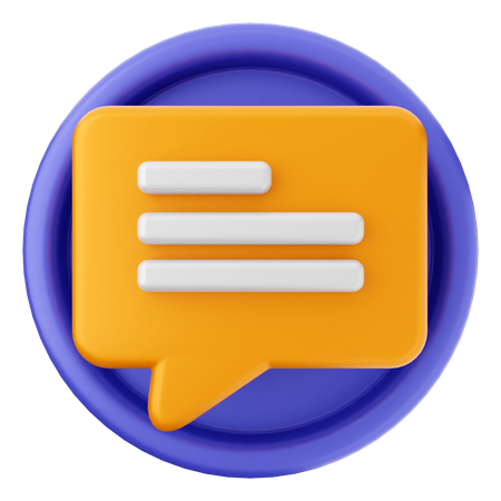 Chat  3D Icon