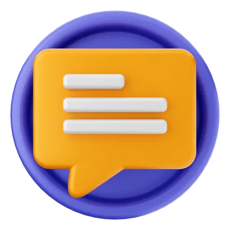 Chat  3D Icon