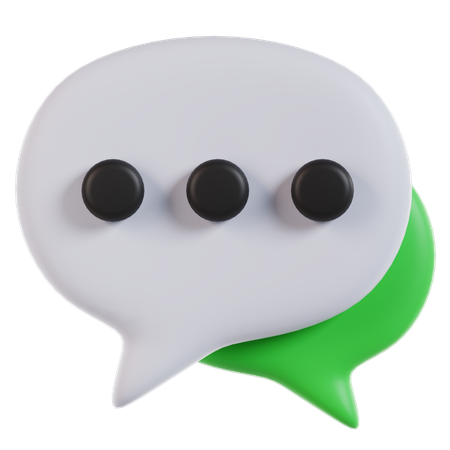 Chat  3D Icon
