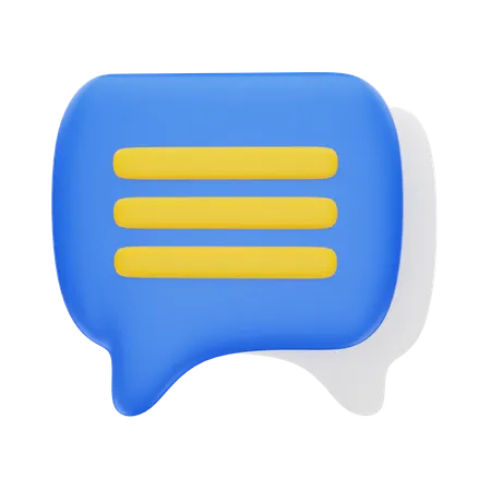 Chat  3D Icon