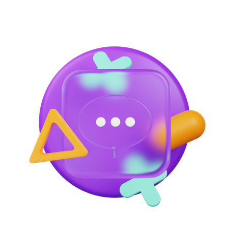 Chat  3D Icon