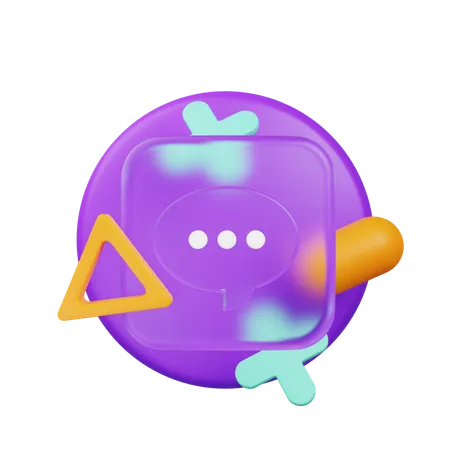 Chat  3D Icon