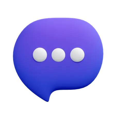 Chat  3D Icon