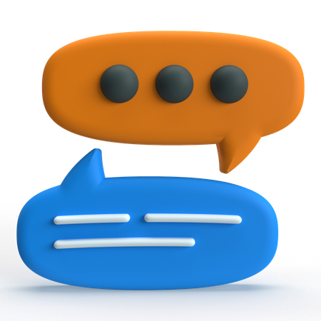 Chat  3D Icon