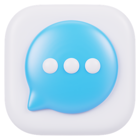 Chat  3D Icon