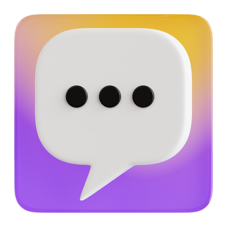 Chat  3D Icon