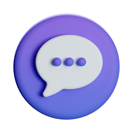 Chat  3D Icon