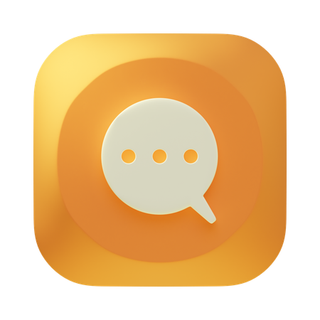 Chat  3D Icon