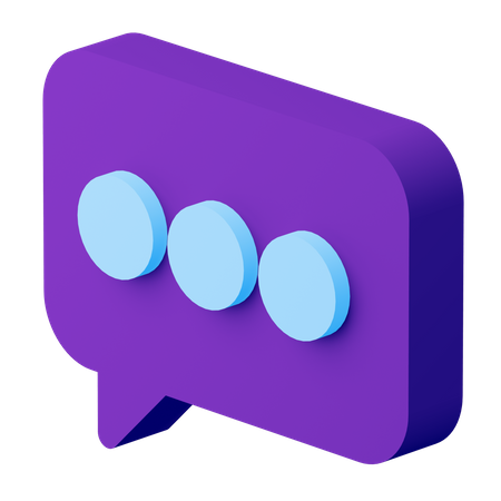 Chat  3D Icon