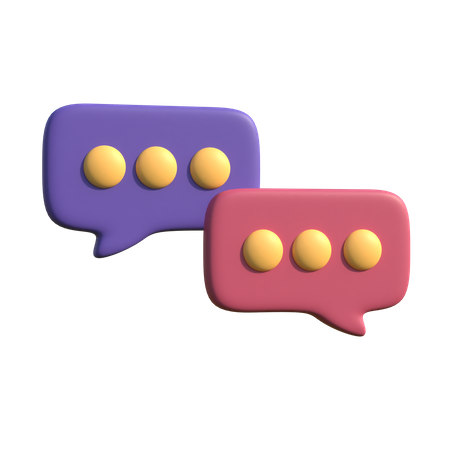 Chat  3D Icon