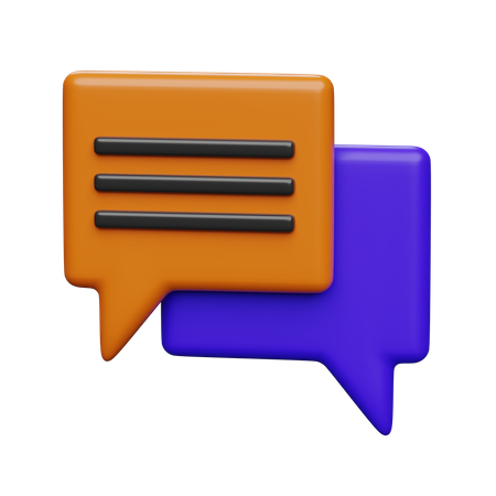 Chat  3D Icon