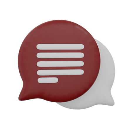Chat  3D Icon
