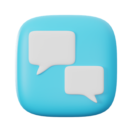 Chat  3D Icon