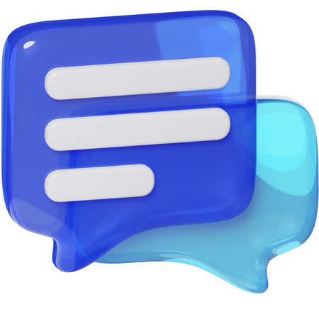 Chat  3D Icon