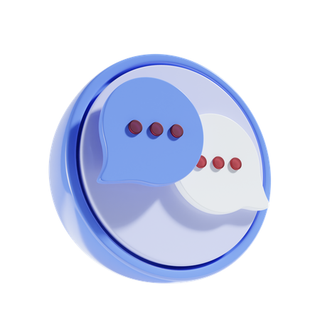 Chat  3D Icon