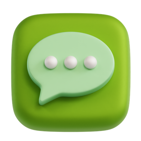 Chat  3D Icon