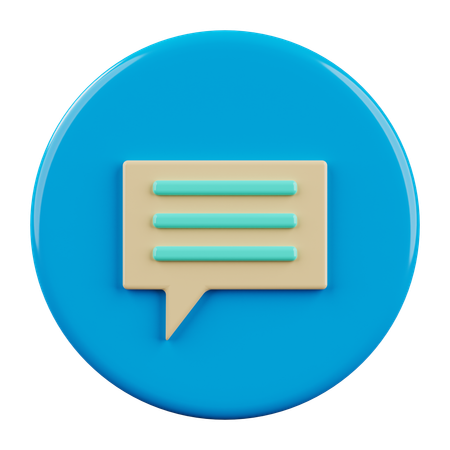 Chat  3D Icon