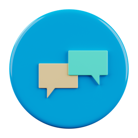 Chat  3D Icon