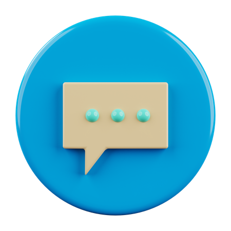 Chat  3D Icon