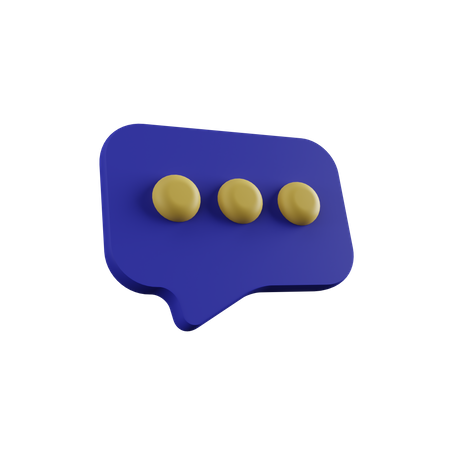 Chat  3D Illustration