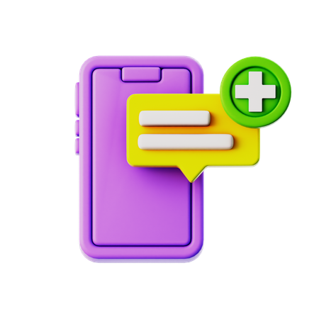 Chat 5-HP chat with plus  3D Icon