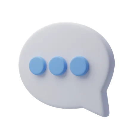 3 D Speech Bubble Talking Box Chatting Box Message Dialog Balloon 3D Icon