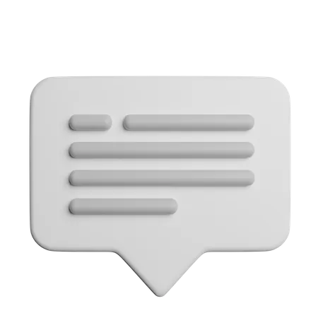 Comment Conversation Customer 3D Icon