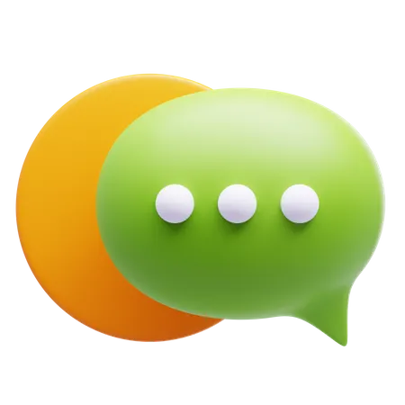 3 D Bubble Chat Illustration For Shopping And Payment Purpose 3D Icon