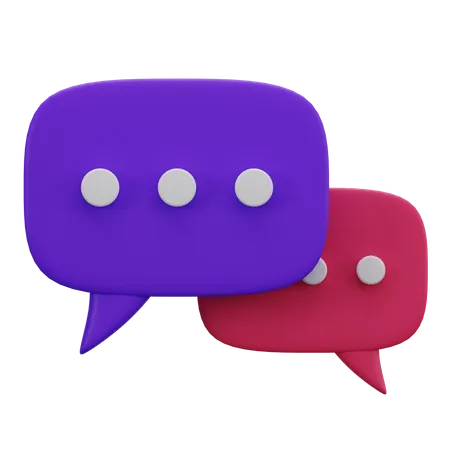 Chat 3D Icon