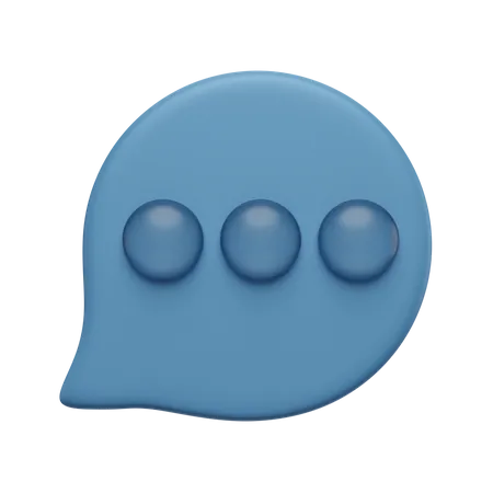 3 D Render Illustration Chat Bubble 3D Icon