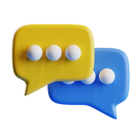 3 D Chat Box Icon Good For Chatting App Or Messenger 3D Icon