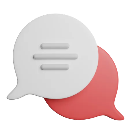 Chatting Communication Support 3D Icon