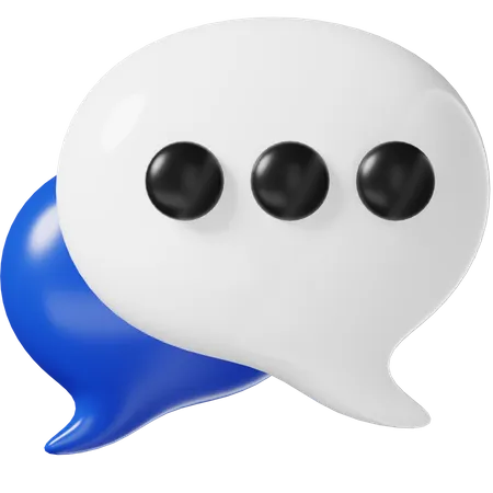 Chatting 3 D Icon 3D Icon