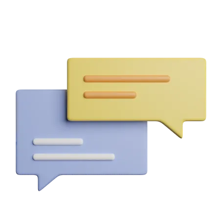 Chat Communication Talk 3D Icon