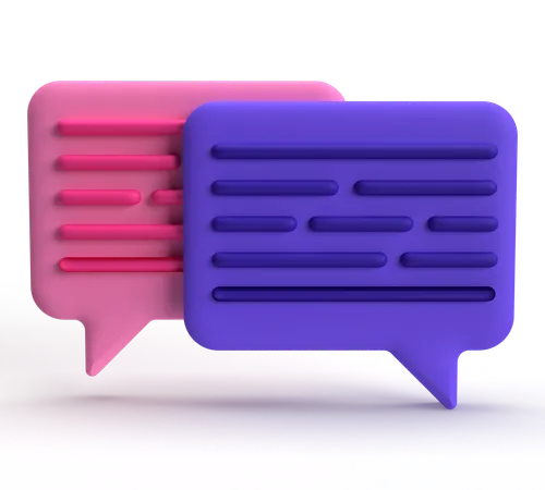 Chat  3D Icon