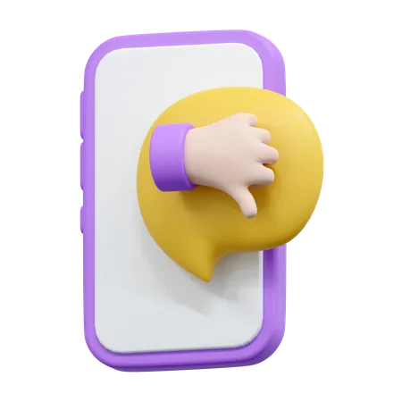 Chat-Abneigung  3D Icon