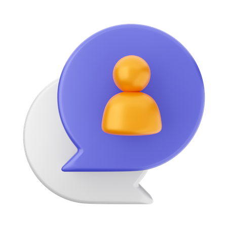 Chat account  3D Icon