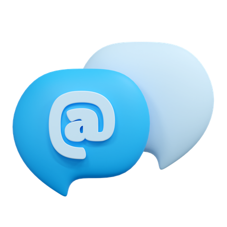 Chat address  3D Icon