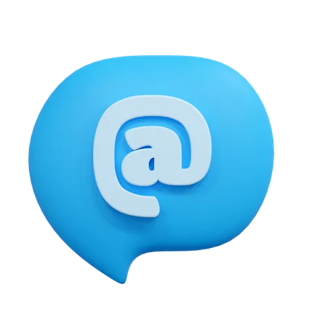 Chat address  3D Icon