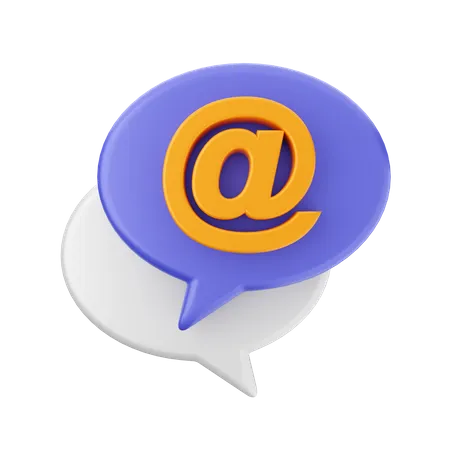 Chat Address  3D Icon