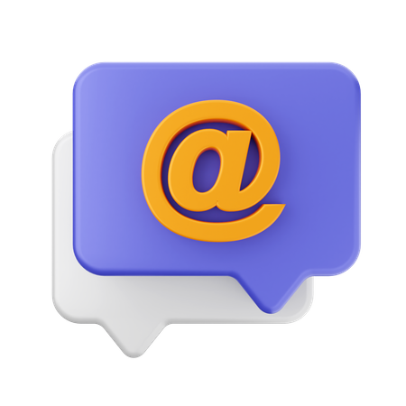 Chat-Adresse  3D Icon