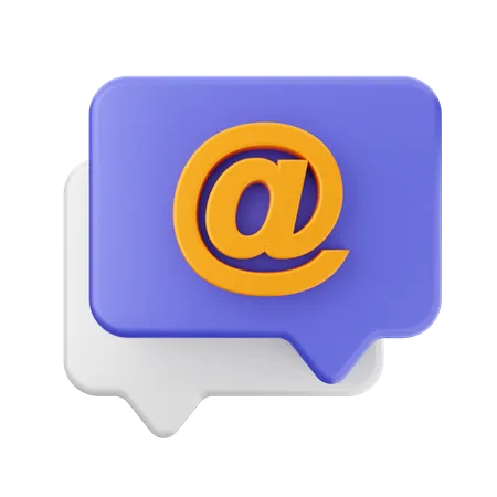 Chat-Adresse  3D Icon