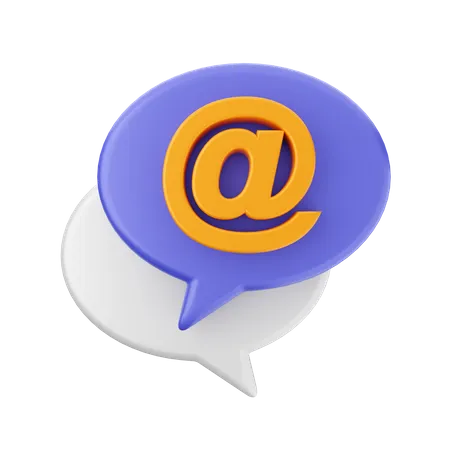 Chat-Adresse  3D Icon