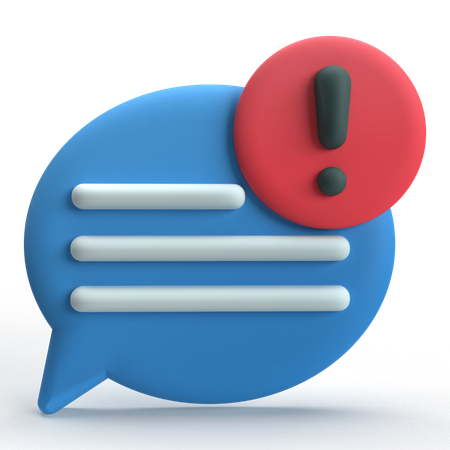 Chat-Benachrichtigung  3D Icon