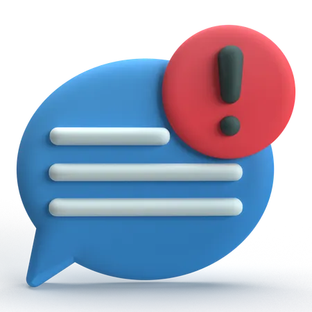 Chat-Benachrichtigung  3D Icon