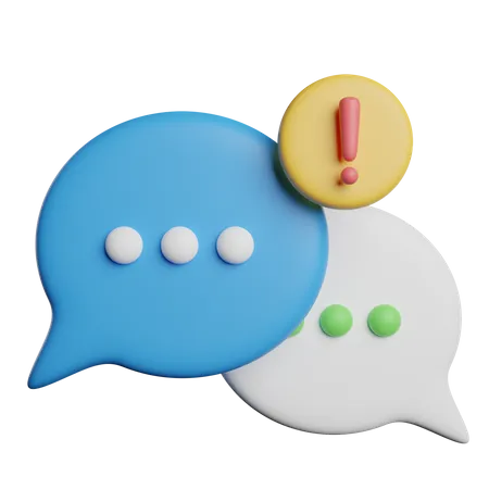 Chat-Benachrichtigung  3D Icon